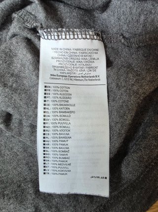 Nike T-shirt Big Swoosh Graphic Grey Heather Sport