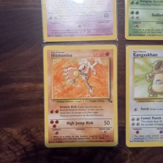 4 Cartas Pokémon Raras Jungle y Fossil