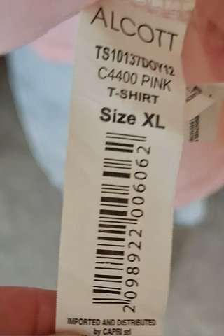 T-shirt rosa donna taglia XL
