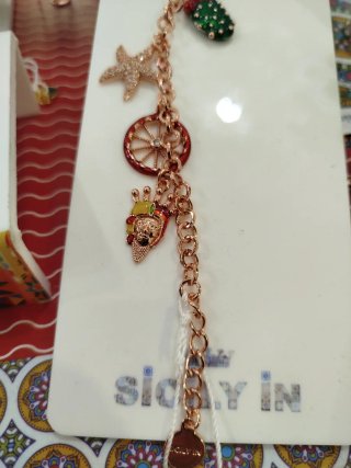 Bracciale Sicilyin Acciaio Rosé
