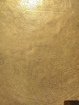 Pieza de cobre Marroquí Antigua