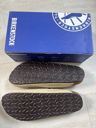 Sandalias Birkenstock Boston/Arizona Talla 46 Beig