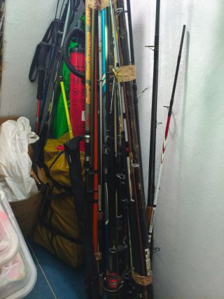 Lote cañas de pescar