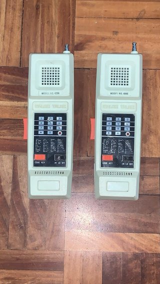 Pareja Walkie Talkies Vintage Años 80