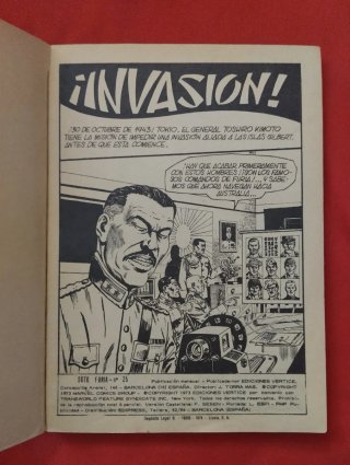 SARGENTO FURIA INVASIÓN  EDICIONES VERTICE 197