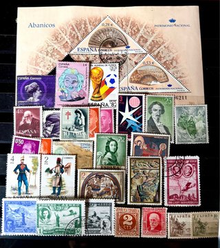 Lotes 30 sellos España: Nuevos y Usados