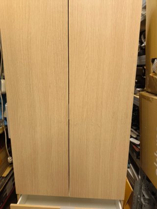 Armario ropero madera y metal