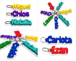 Llaveros personalizados impresos en 3D