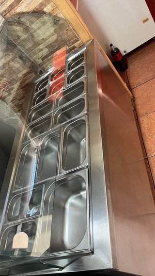 Mesa Caliente Buffet Acero Inoxidable