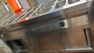 Mesa Caliente Buffet Acero Inoxidable