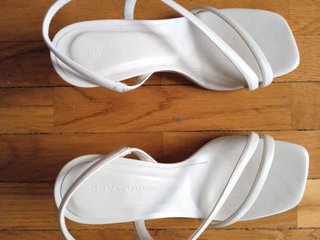 Sandalias de piel blancas Talla 37