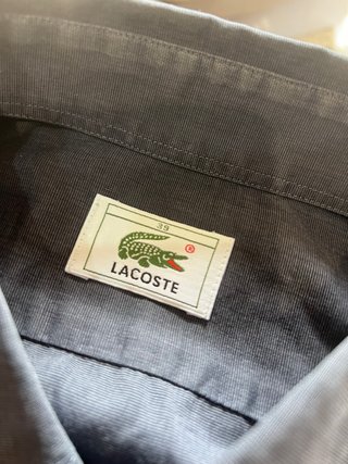 Camicia Lacoste Uomo Grigia