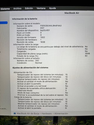 MacBook Air 13” 16GB RAM Gris Espacial