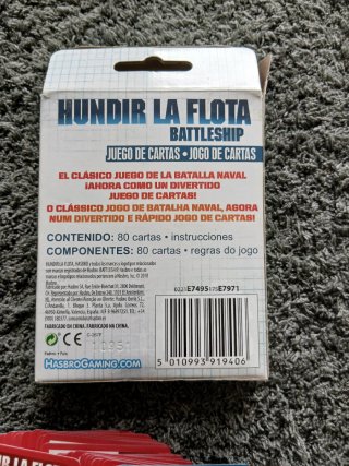 Hundir la Flota Juego de Cartas Battleship