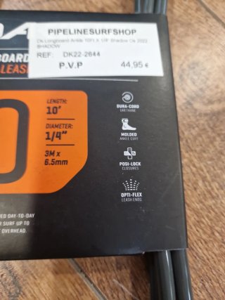 Leash Dakine 10' Surf/Padel Tobillo