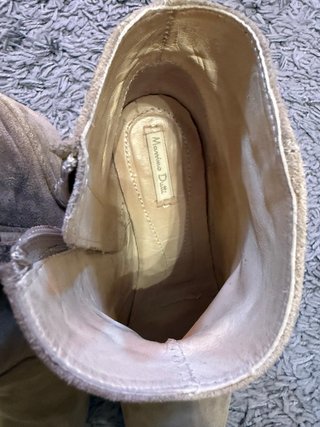 Botines Massimo Dutti ante mujer beige