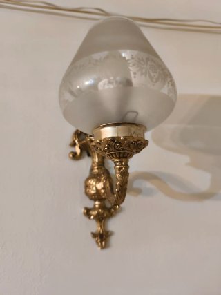 Dos apliques de pared antiguo
