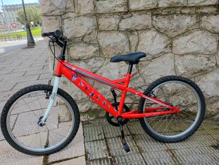 Bicicleta infantil 20 roja