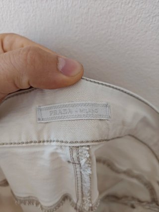 Pantaloni Prada Beige Donna