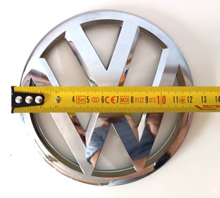 Logo Volkswagen cromado 13,5 cm de diámetro