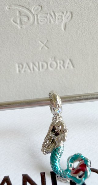 Pandora Disney Charm Sirena Plata y Turquesa