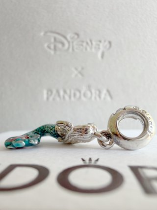 Pandora Disney Charm Sirena Plata y Turquesa