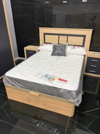 pack canapé + colchon viscoelastico 135 y 150cm