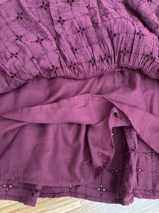 Vestido Stradivarius Talla M Burdeos