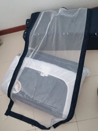 Cuna de viaje + colchón + funda