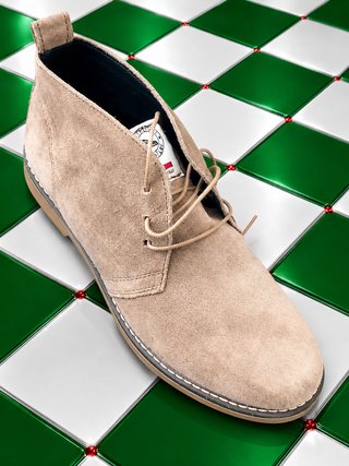 Scarpe uomo nabuk beige  italia