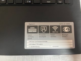 Acer Aspire 3 15,6 | 12GB RAM | SSD 256GB