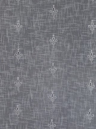 Tende vintage misto lino fiammato con ricamo .