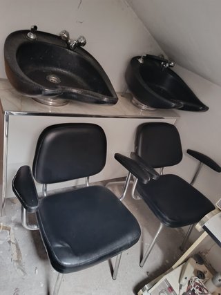 Set completo de peluquería profesional vintage