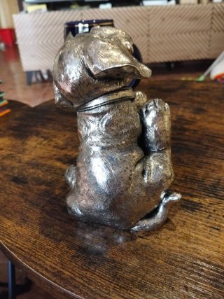 Figura Perro Marchetti - Plata Laminada (Italia)