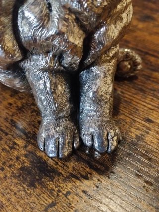 Figura Perro Marchetti - Plata Laminada (Italia)