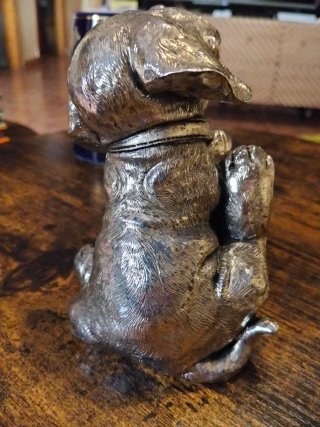 Figura Perro Marchetti - Plata Laminada (Italia)