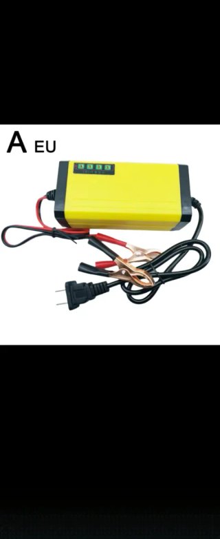 Cargador de Batería Amarillo LED Moto y Coche