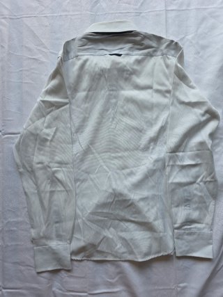 Camicia Re Camicia uomo bianca dettagli neri
