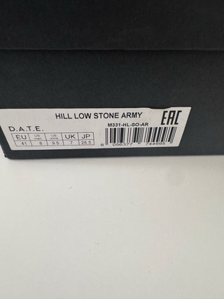 D.A.T.E. Hill low stone army sneakers