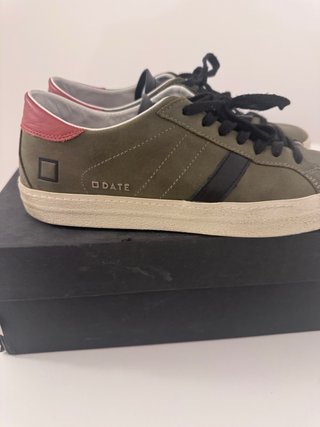 D.A.T.E. Hill low stone army sneakers