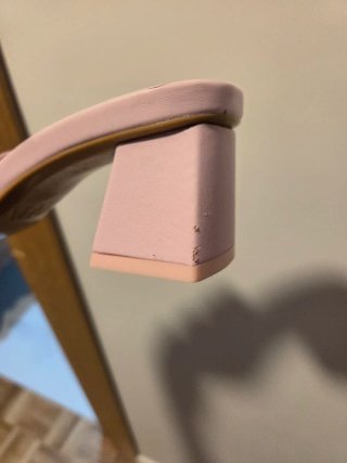 Sandalias tacón rosa talla 35