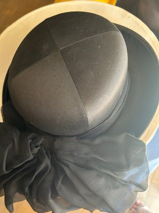 Sombrero negro elegante de vestir