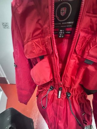 Abrigo Geographical Norway 3/4 Rojo Talla L