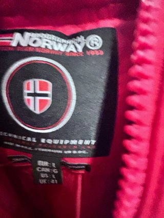 Abrigo Geographical Norway 3/4 Rojo Talla L