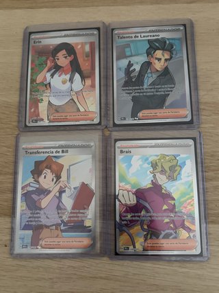 Lote 4 Cartas Entrenador Pokémon