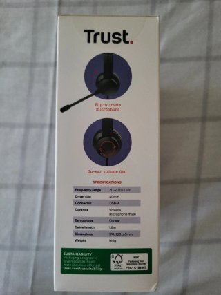 Auriculares Trust AYDA USB Negro