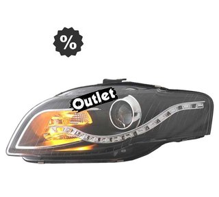 WD FAROS AUDI A4 B7 LUZ DIURNA LED FONDO NEGRO 04-07 R146286
