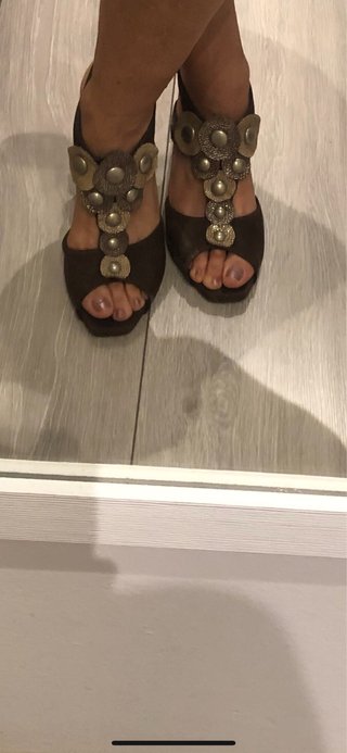Sandalias Doralatina Piel Marrón T38
