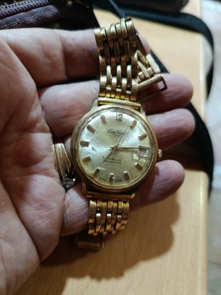 Reloj de pulsera automático Cristal Watch chapado