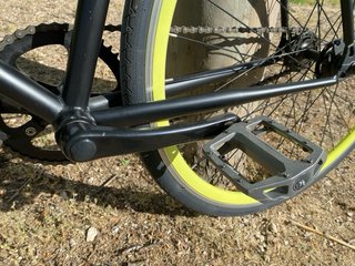 Bicicleta Fixie Negra Ruedas Amarillas